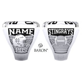 Moncton Stingrays Football 2022 Championship Ring - Design 1.1 *BALANCE*