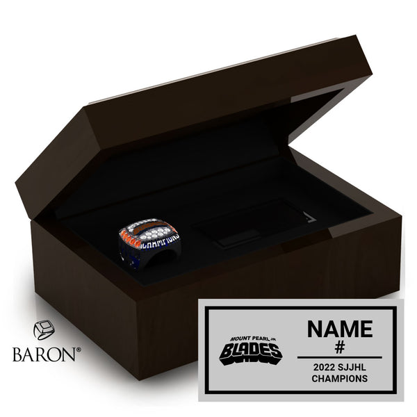 Mount Pearl Junior Blades Hockey 2022 Championship Ring Box