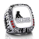 NFC Hall of Fame Steel City Patriots Ring (White Enamel)