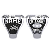 NFC Hall of Fame Steel City Patriots Ring (Red Enamel)