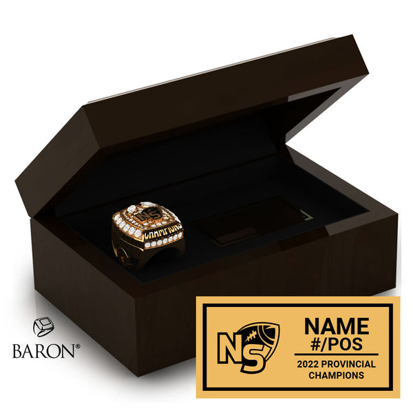North Surrey Bears Football 2022 Championship Ring Box