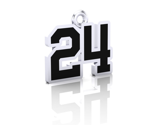 OMHA Number Charm (8mm x 10mm (per character))