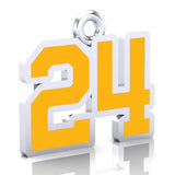 ABC Border Bowl Number Charms (8mm x 10mm (per character))