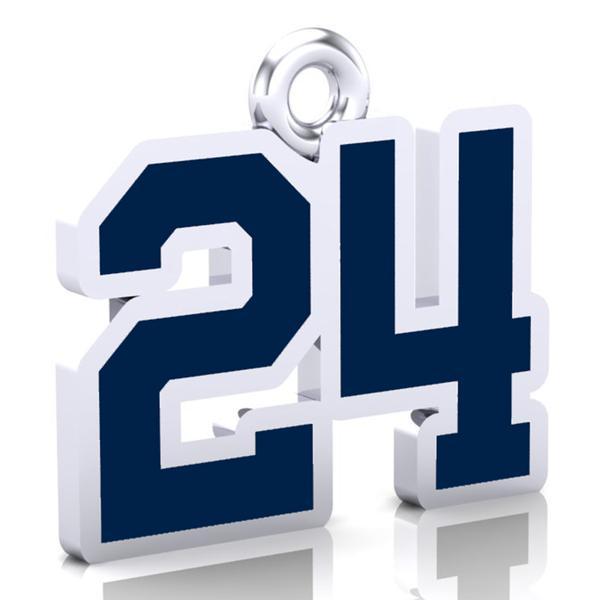 Edmonton Seahawks Number Charm (8mm x 10mm (per character))