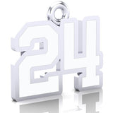 York Lions - OPFL - Varsity Number Pendant (12mm x 17mm (per character))