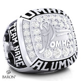 Championship OMHA  Ring with Cubics - Design 2.1  (ALUMNI)