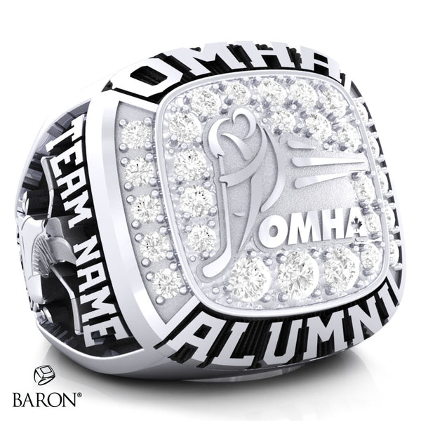 Championship OMHA  Ring with Cubics - Design 2.1  (ALUMNI)