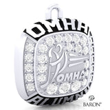 Championship OMHA Ring Top Pendant with Cubics - Design 2.3 (ALUMNI)