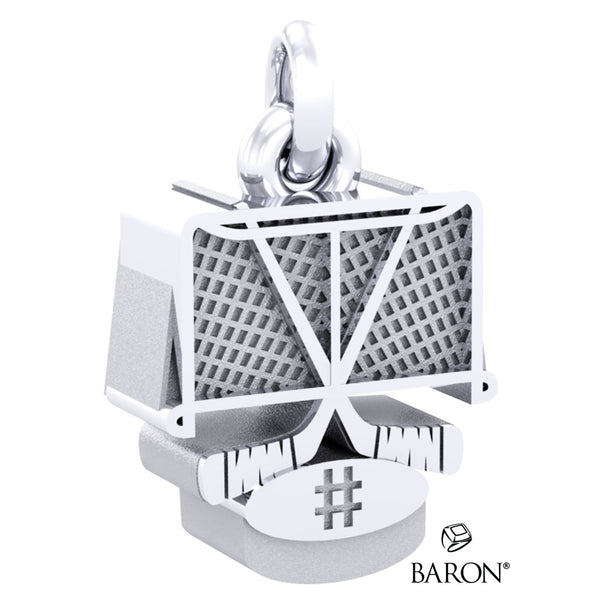 HOCKEY STICK & NET CHARM PENDANT