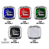 Championship OMHA  Ring with Glass Enamel - Design 5.2 (Finalist)