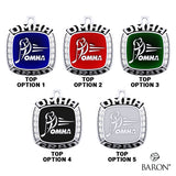 Championship OMHA  Ring Top Pendant with Glass Enamel - Design 3.4 (GRAD)