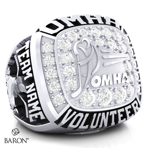 Championship OMHA Ring with Cubics - Design 4.1 (VOLUNTEER)