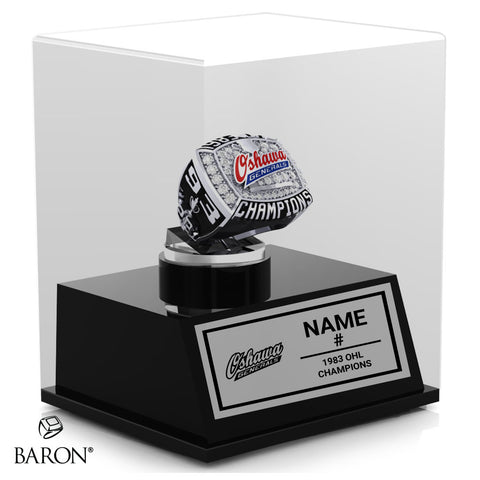 Oshawa Generals 1983 OHL Champions Championship Display Case