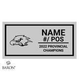 Oshawa Hawkeyes Football 2022 Championship Display Case