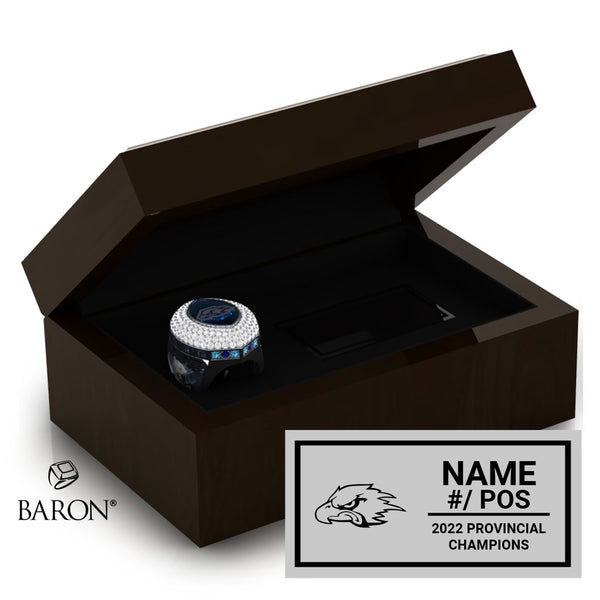 Oshawa Hawkeyes Football 2022 Championship Ring Box