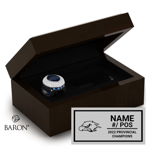 Oshawa Hawkeyes Football 2022 Championship Ring Box