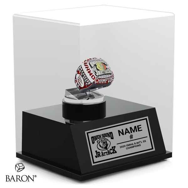 Owen Sound Jr Attack Championship Display Case