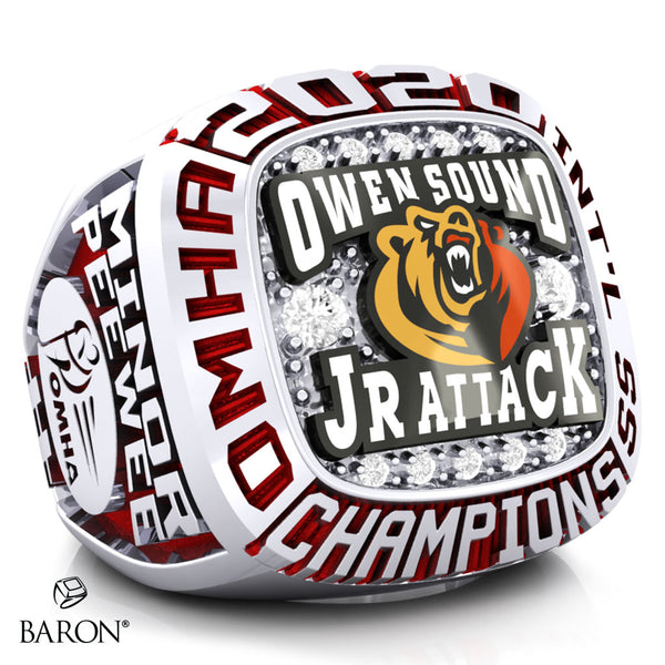 Owen Sound Jr Attack Championship Ring - Design 3.7 (4XL)