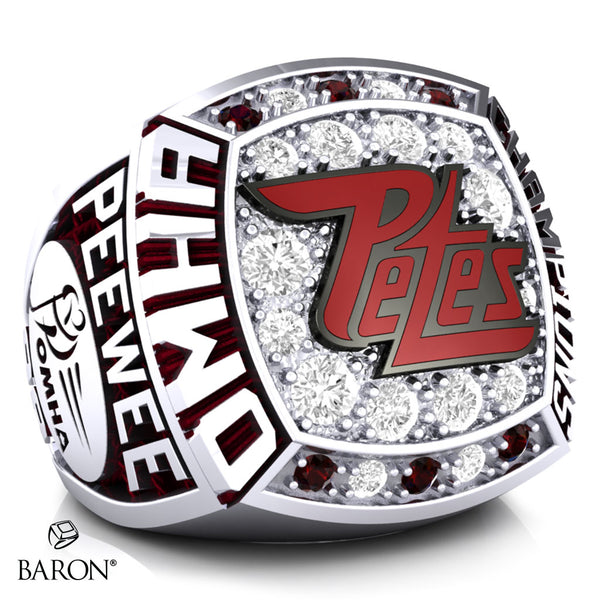 Peterborough Petes Peewee AA Championship Ring - Design 1.1
