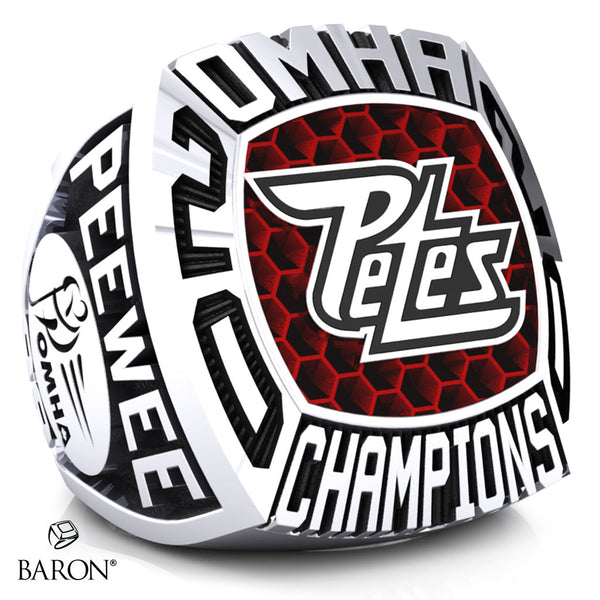Peterborough Petes Peewee AA Championship Ring - Design 2.1