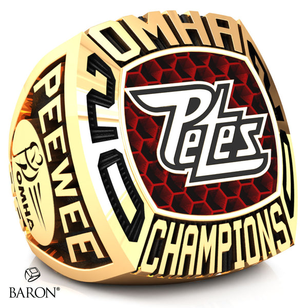 Peterborough Petes Peewee AA Championship Ring - Design 2.2