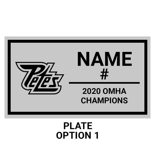 Peterborough Petes Peewee AA Championship Display Case