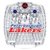 Peterborough Lakers - Mann Cup - CLA Ring - Design 6.4 (Durilium/ Silver/ 6kt gold/ 10kt gold)