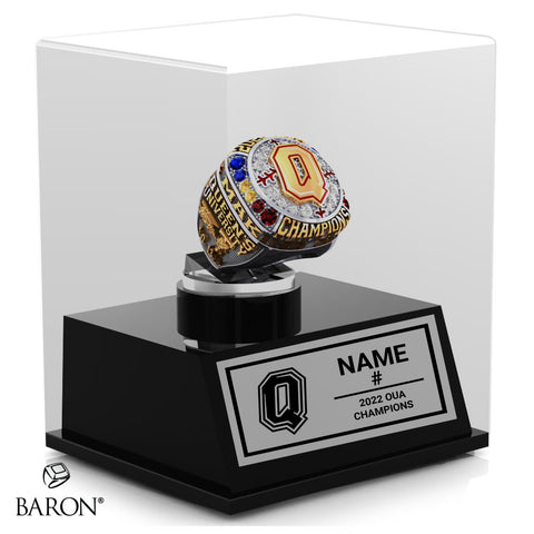 Queens University Baseball 2022 Championship Display Case