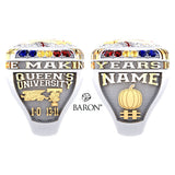 Queens University Baseball 2022 Championship Ring - Design 1.6