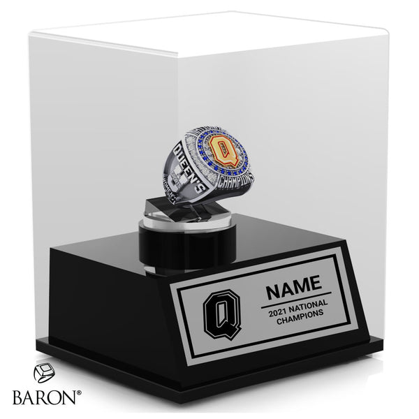 Queen's University Womens Rugby 2021 Championship Display Case