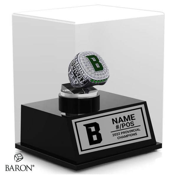 Robert Bateman Football 2022 Championship Display Case