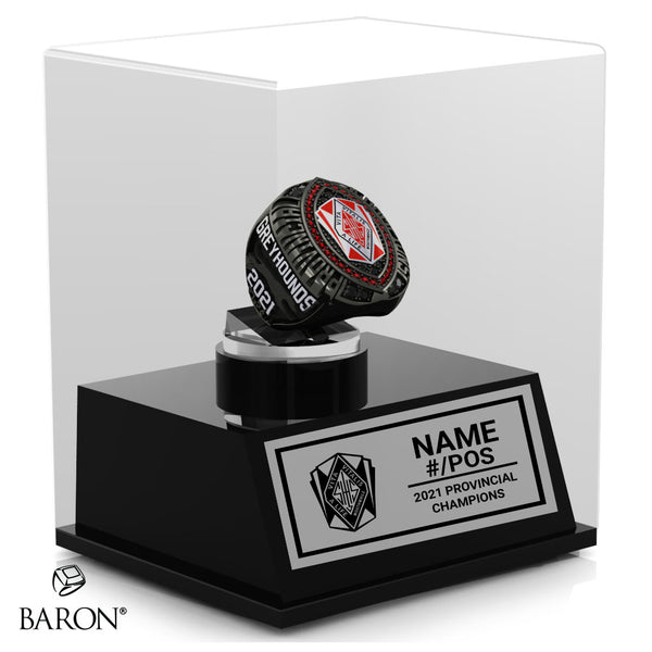 Saint John High School Football 2021 Championship Display Case