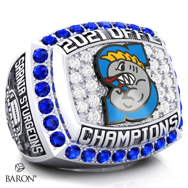 Sarnia Sturgeons 2021 Football Championship Ring - Design 3.2 *BALANCE*