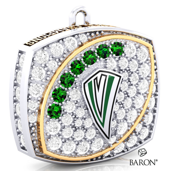 Saskatoon Valkyries Football 2022 Championship Ring Top Pendant - Design 4.5