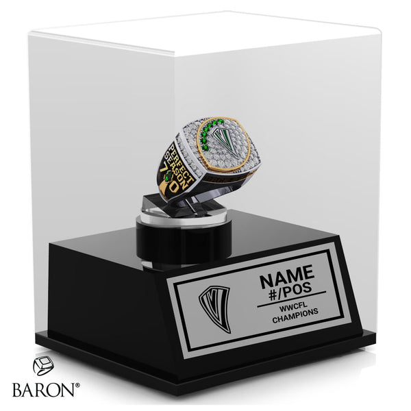 Saskatoon Valkyries Football 2022 Championship Display Case
