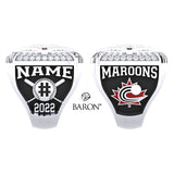 Scarboro Maroons Baseball 2022 Championship Ring - Design 1.4