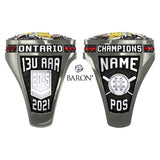 Scarborough Stingers Baseball 2021 Championship Ring - Design 3.2
