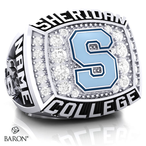 SHERIDAN COLLEGE VARSITY RING (Durilium/ Silver/ 10kt White Gold) - Design 1.1