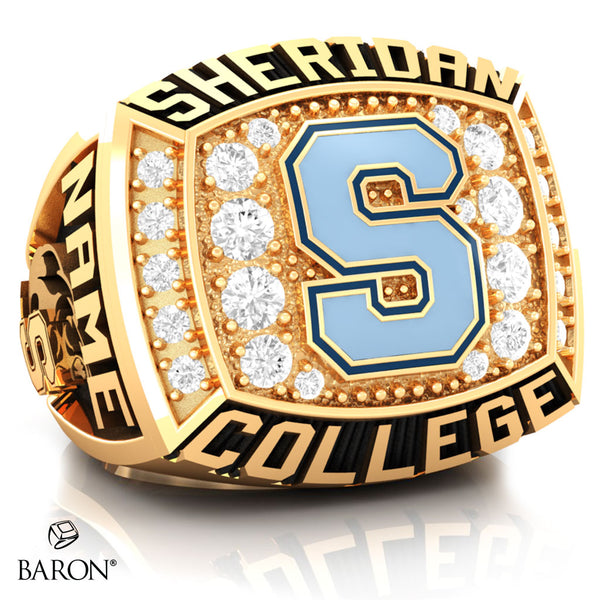 SHERIDAN COLLEGE VARSITY RING (Gold Durilium/ 10kt Yellow Gold) - Design 1.2