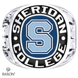 SHERIDAN COLLEGE VARSITY RING (Durilium/Silver/10Kt White Gold) - Design 2.1