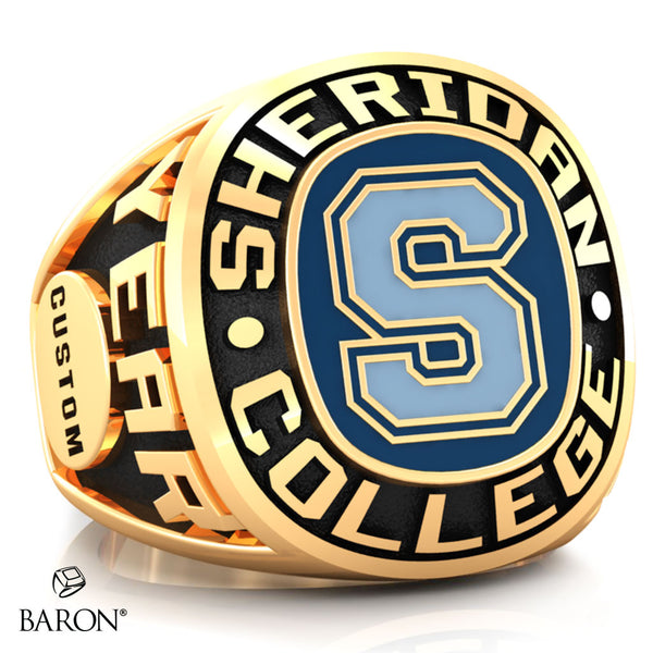 SHERIDAN COLLEGE VARSITY RING (Gold/10Kt Yellow Gold) - Design 2.2