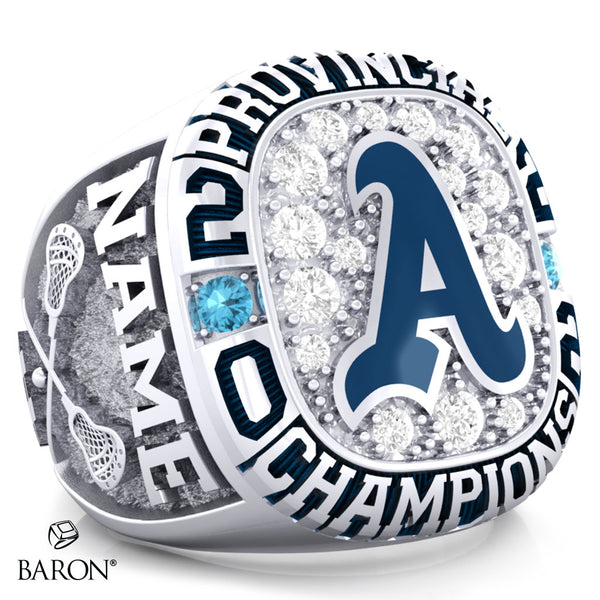St. Catharines Athletics Girls U15 Lacrosse 2022 Championship Ring - Design 3.3
