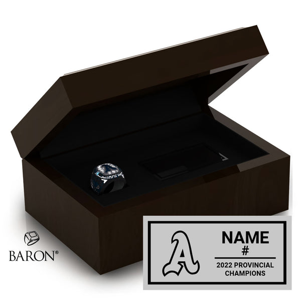 St. Catharines Athletics Girls U15 Lacrosse 2022 Championship Ring Box