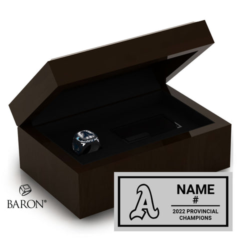 St. Catharines Athletics Girls U15 Lacrosse 2022 Championship Ring Box