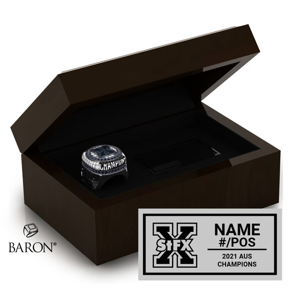 St. Francis Xavier University Football 2022 Championship Ring Box