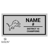 St. James Lions Football 2021 Championship Display Case