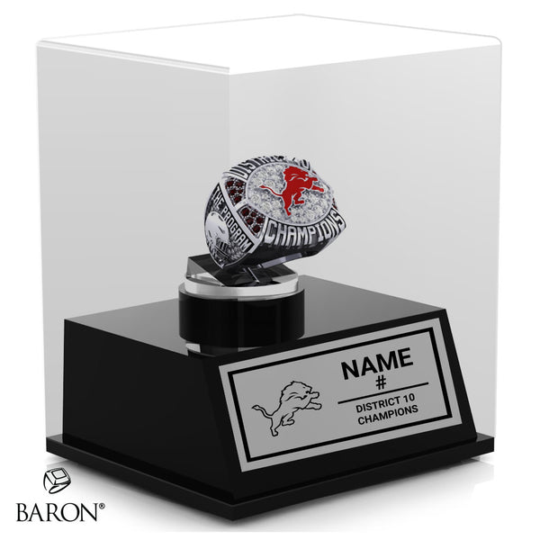 St. James Lions Football 2021 Championship Display Case