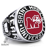 St. Mary's Huskies Exclusive Class Ring (Durilium/Silver/10Kt White Gold) - Design 1.1