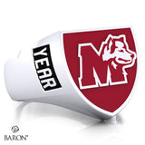 St. Mary's Huskies Crest Shield Signet Class Ring (Durlium, Sterling Silver, 10kt White Gold) - Design 4.1