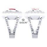 St. Mary's Huskies Renown Class Ring (Durlium, Sterling Silver, 10kt White Gold) - Design 5.1